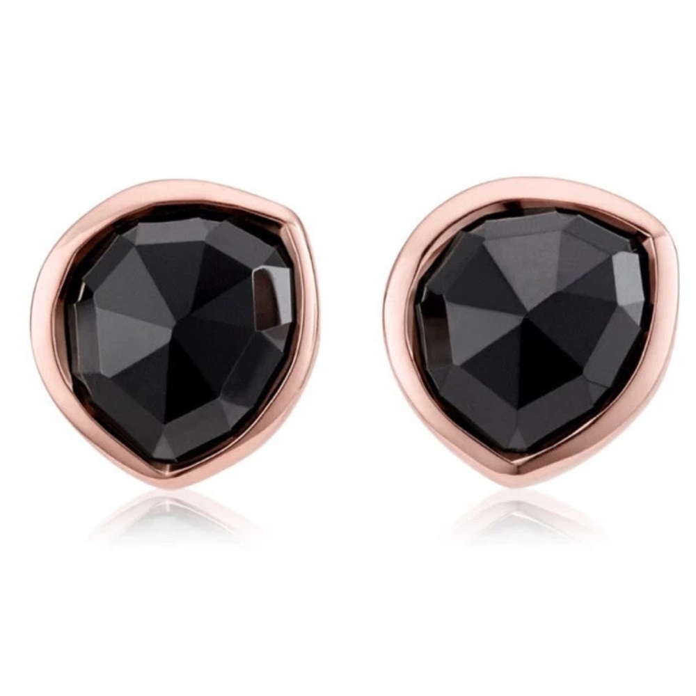 Monica Vinader Siren Stud earrings black onyx
